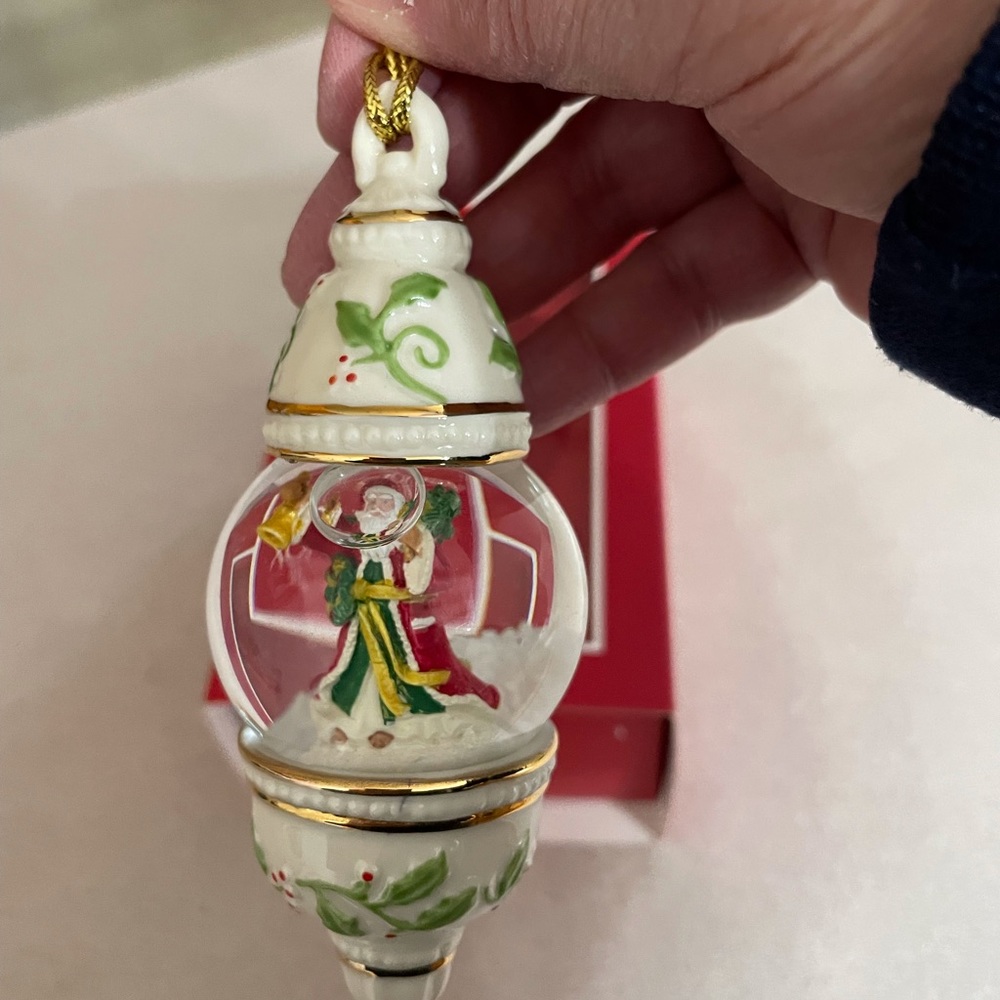 Lenox Santa Snowglobe ornament